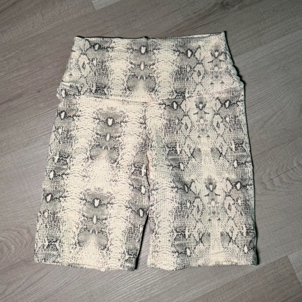 Montce Snake rubber Bike Shorts - White/Gray